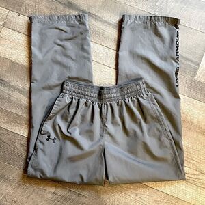 Mens, Under Armour, Grey, Lined, Track Pants. Size Medium.